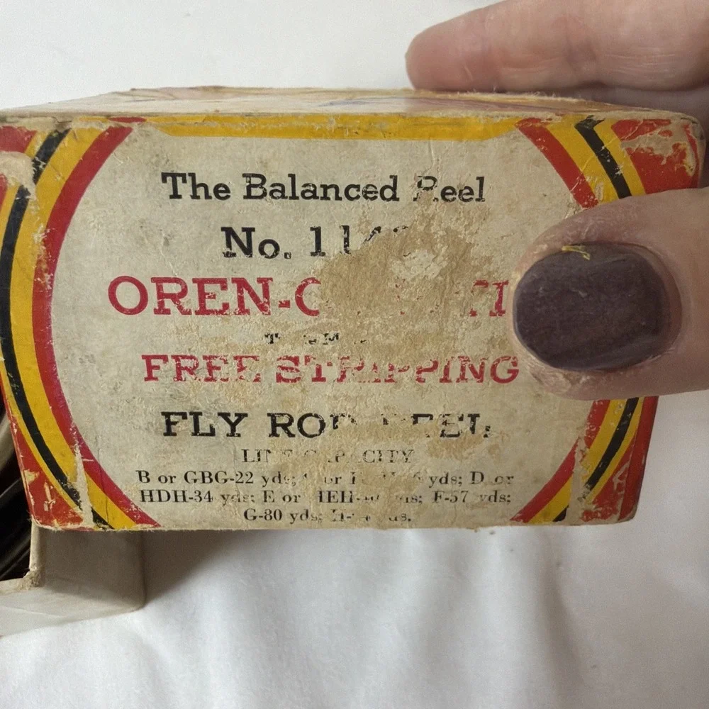 Oren O Matic Fly Reel With Original Box No 1140 With Lures
